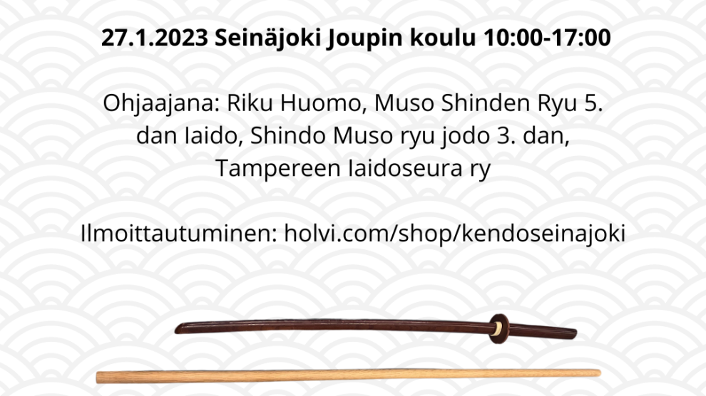 Shindo Muso Ryu jodoa Seinäjoella 27.1.2024
