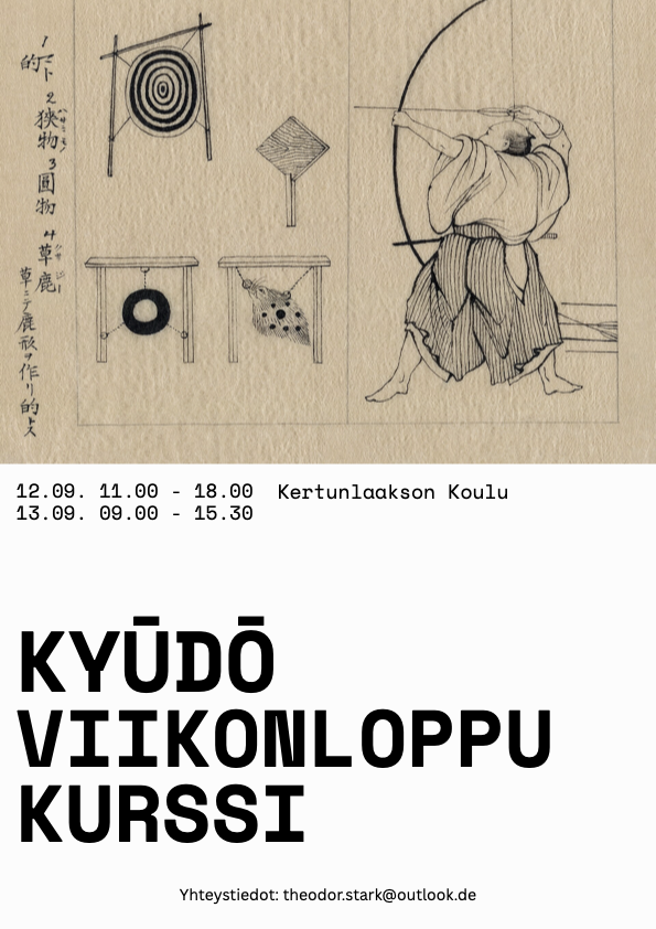 Kyudo – japanilaista jousiammuntaa Seinäjoella 12.-13.9.2026